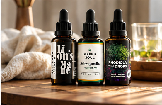 Soplówka Ashwagandha Różeniec zestaw Green Soul